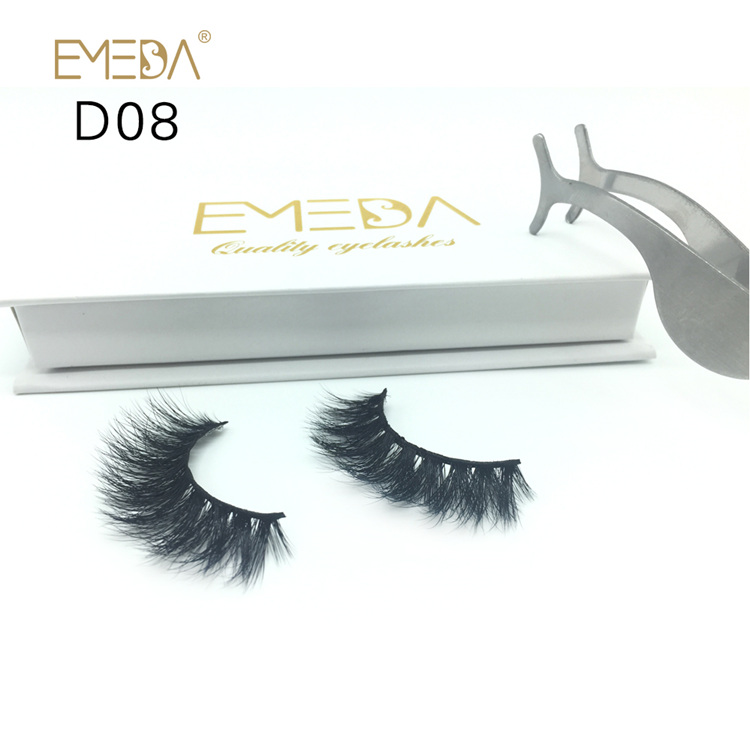 100% Siberian Real Mink Furs Eyelashes,Strips Individual 3D Mink Eyelash Wholesale Supplies YH018